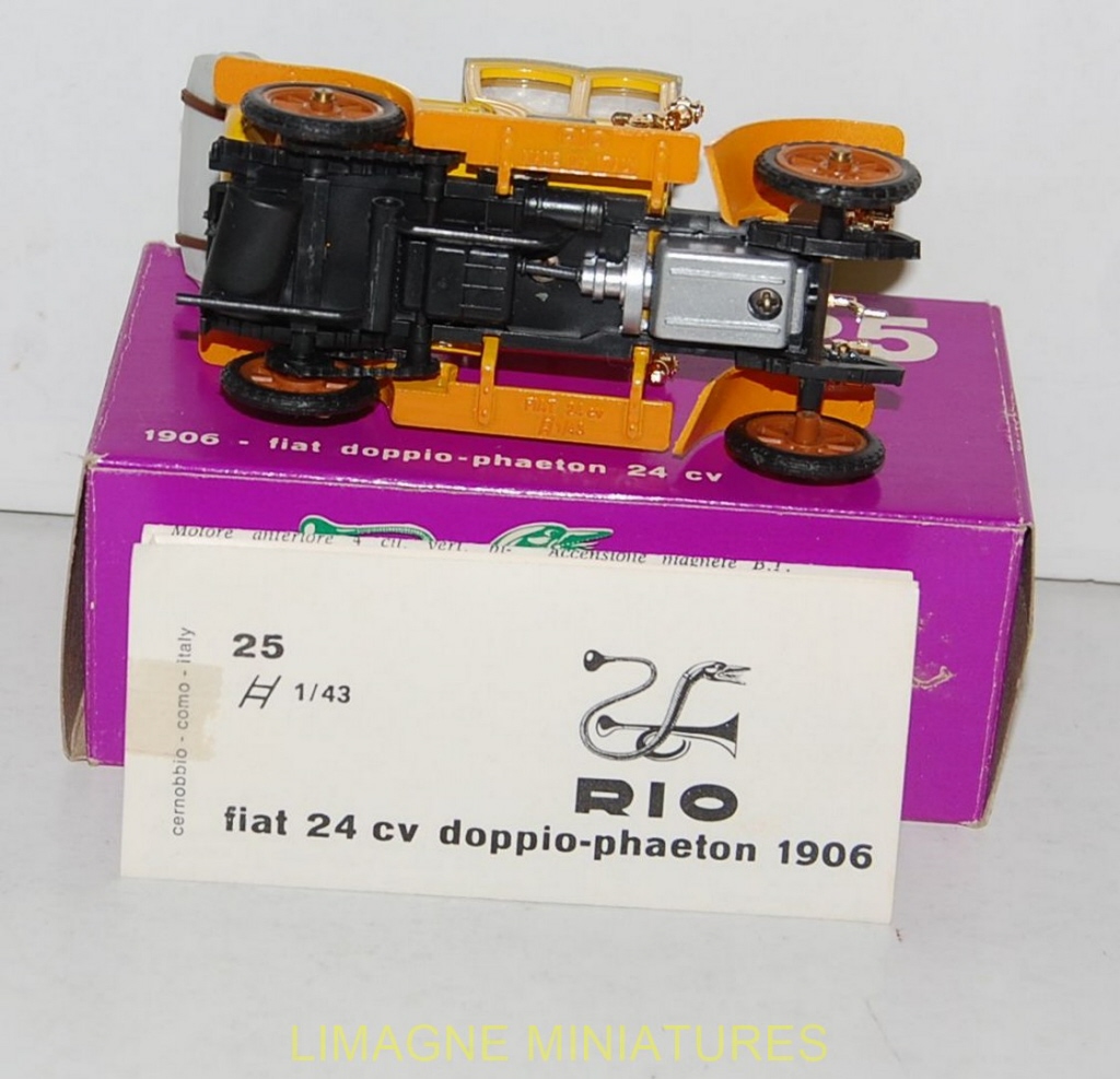 Miniature Voiture Auto 1:43 RIO FIAT 18 BL AMBULANCE 1915 Croix Rouge